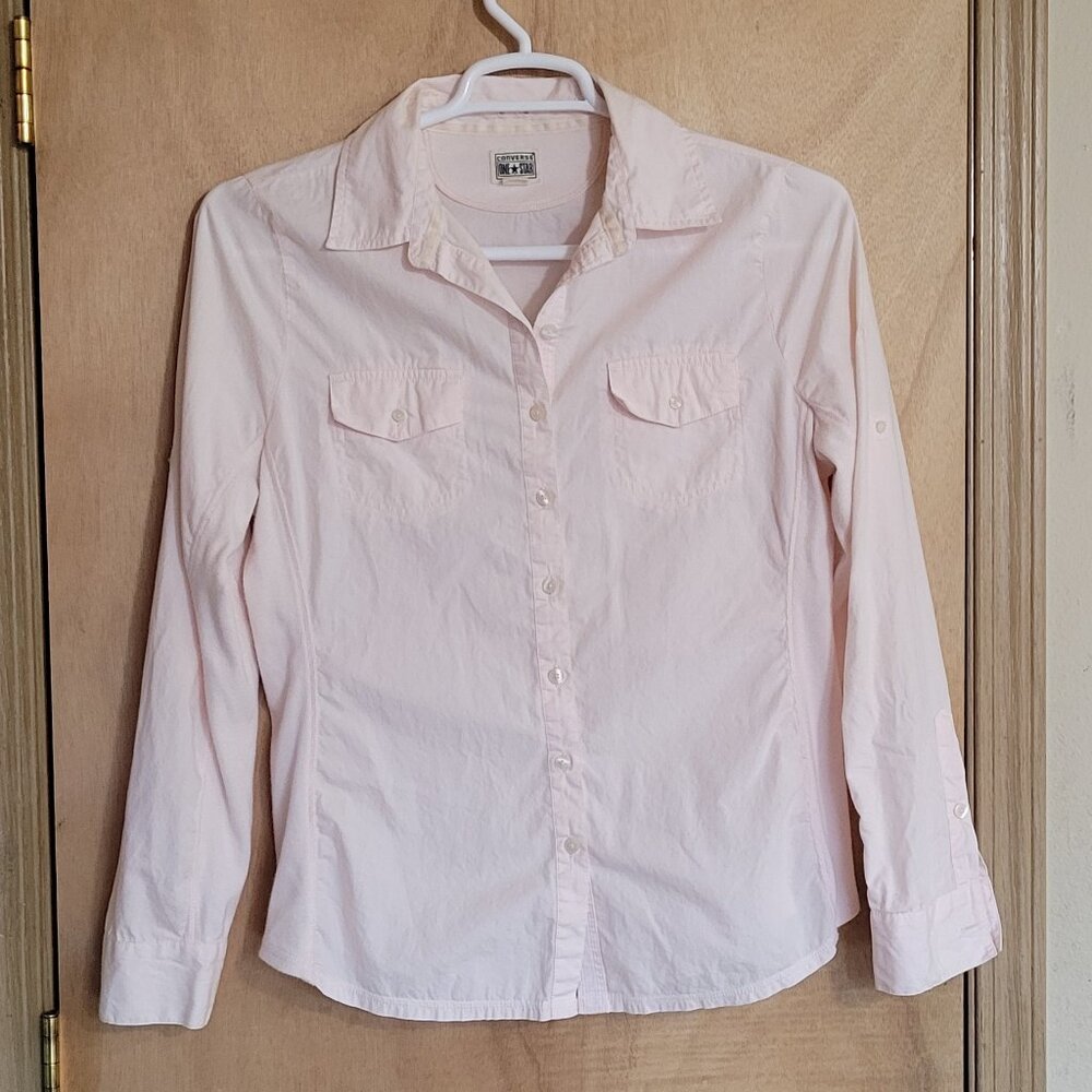 Converse Size L Pink Shirt Top Blouse